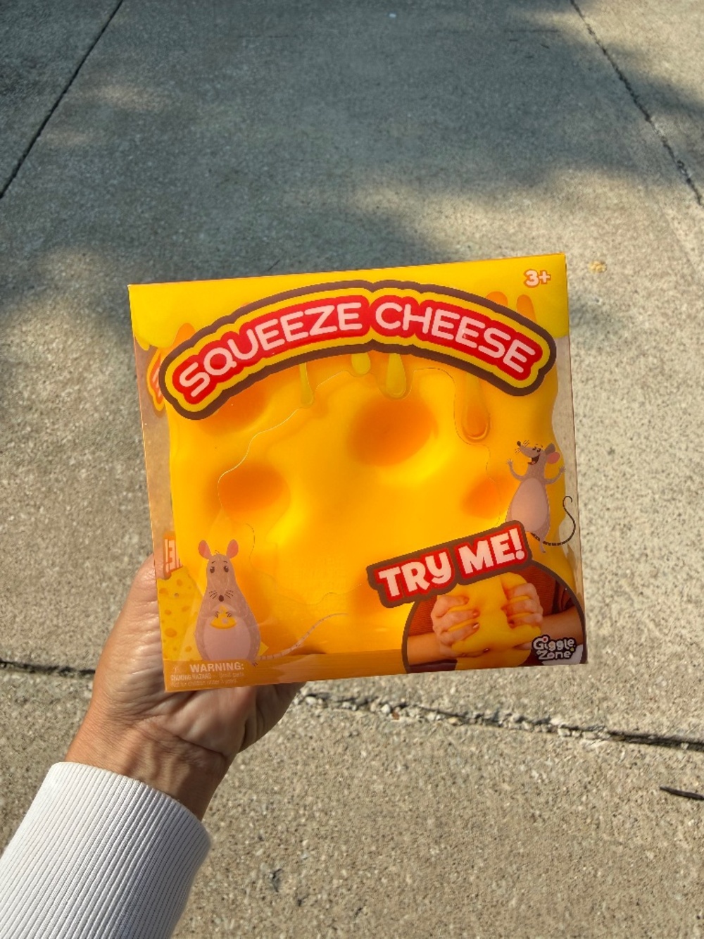 GIANT Squeeze Cheese Squishy Toy Stress Relief Fidget - Picture 1 of 1